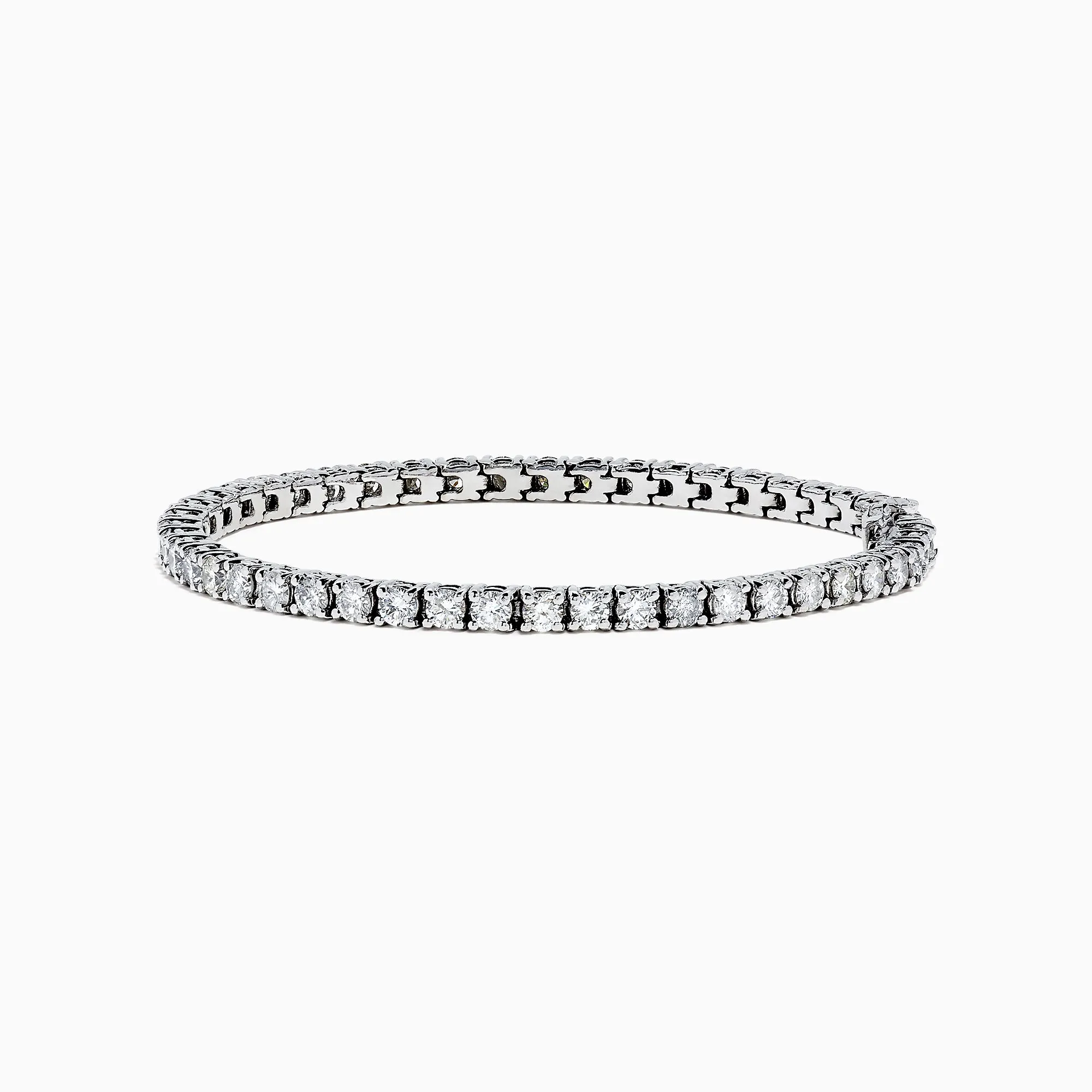 14K White Gold Diamond Tennis Bracelet, 6.50 TCW