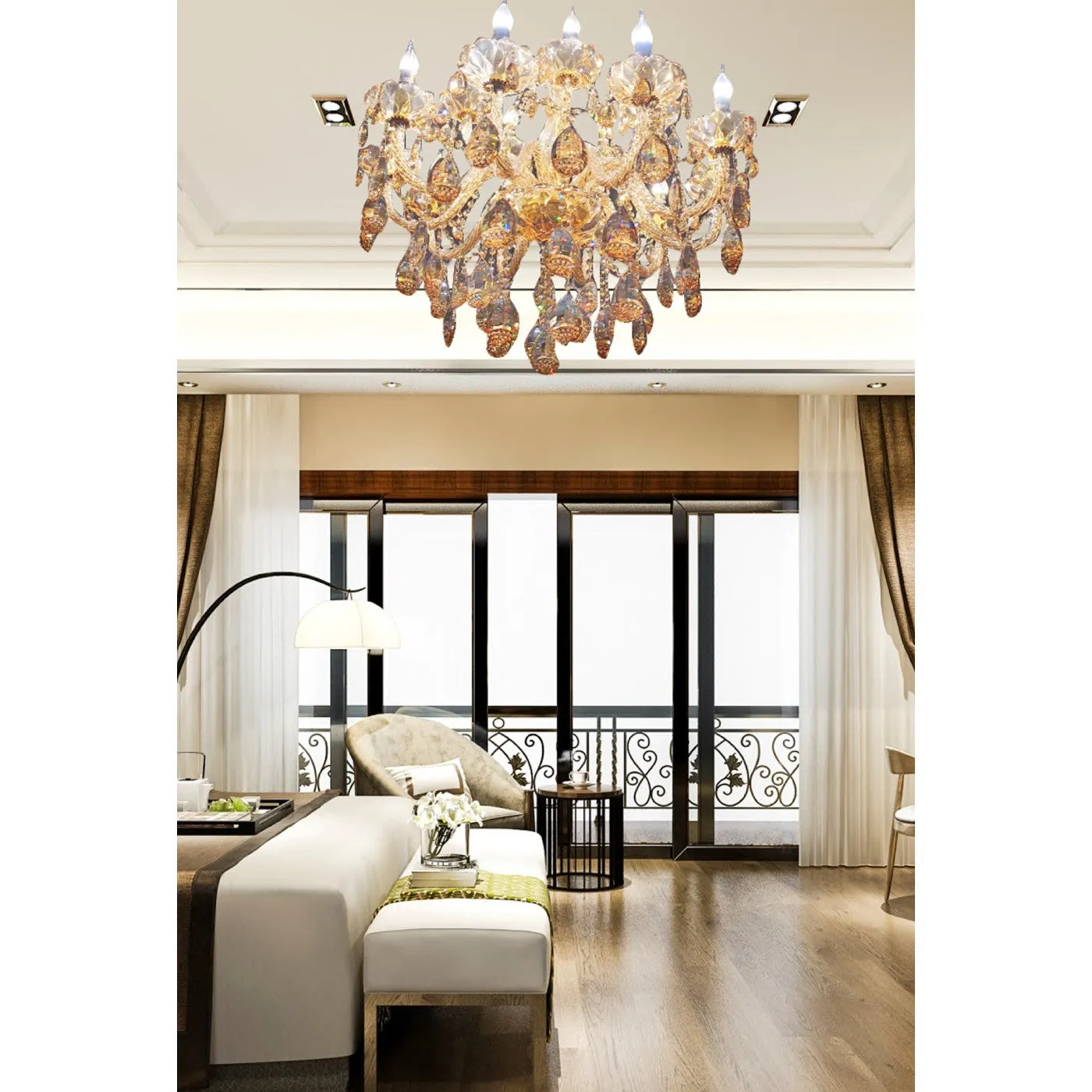 222/8 Candle Arm Chandelier