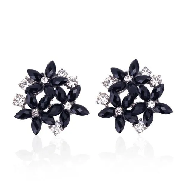 925 Sterling Silver 2 Carat Cubic Zirconia Fashion Stud Earrings for Women