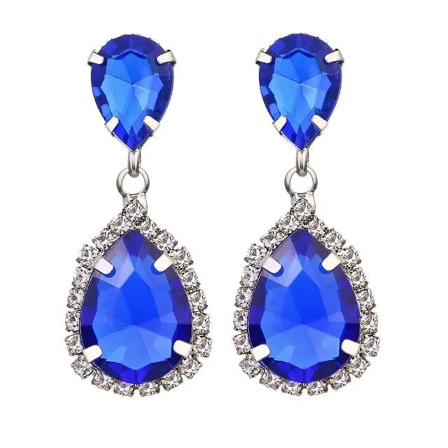 925 Sterling Silver 2 Carat Cubic Zirconia Fashion Stud Earrings for Women
