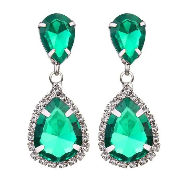 925 Sterling Silver 2 Carat Cubic Zirconia Fashion Stud Earrings for Women