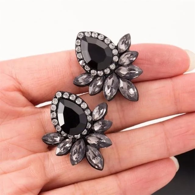 925 Sterling Silver 2 Carat Cubic Zirconia Fashion Stud Earrings for Women
