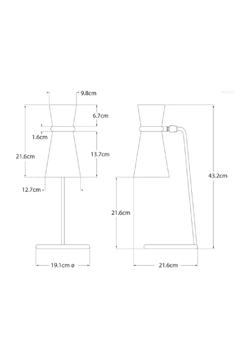 Adjustable Shade Table Lamp | Andrew Martin Clarkson