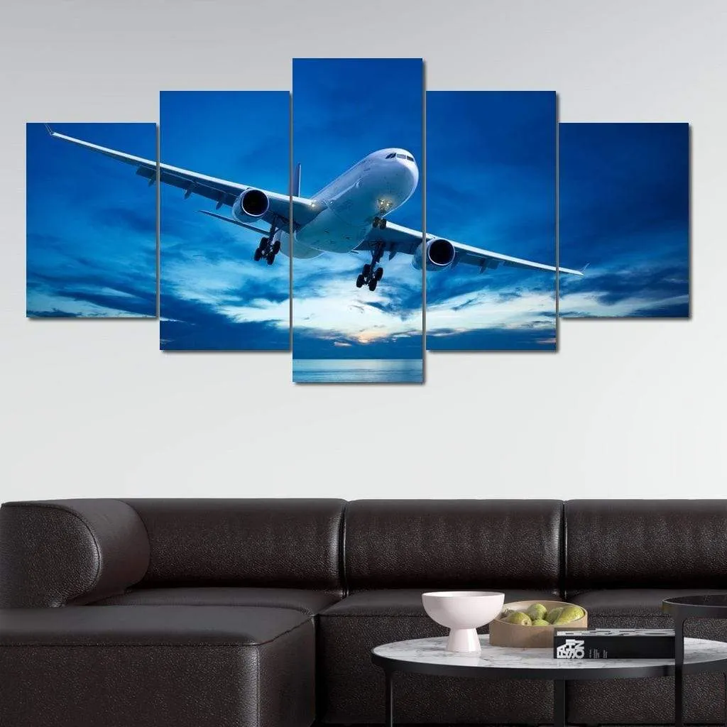 Airplane Over The Sea