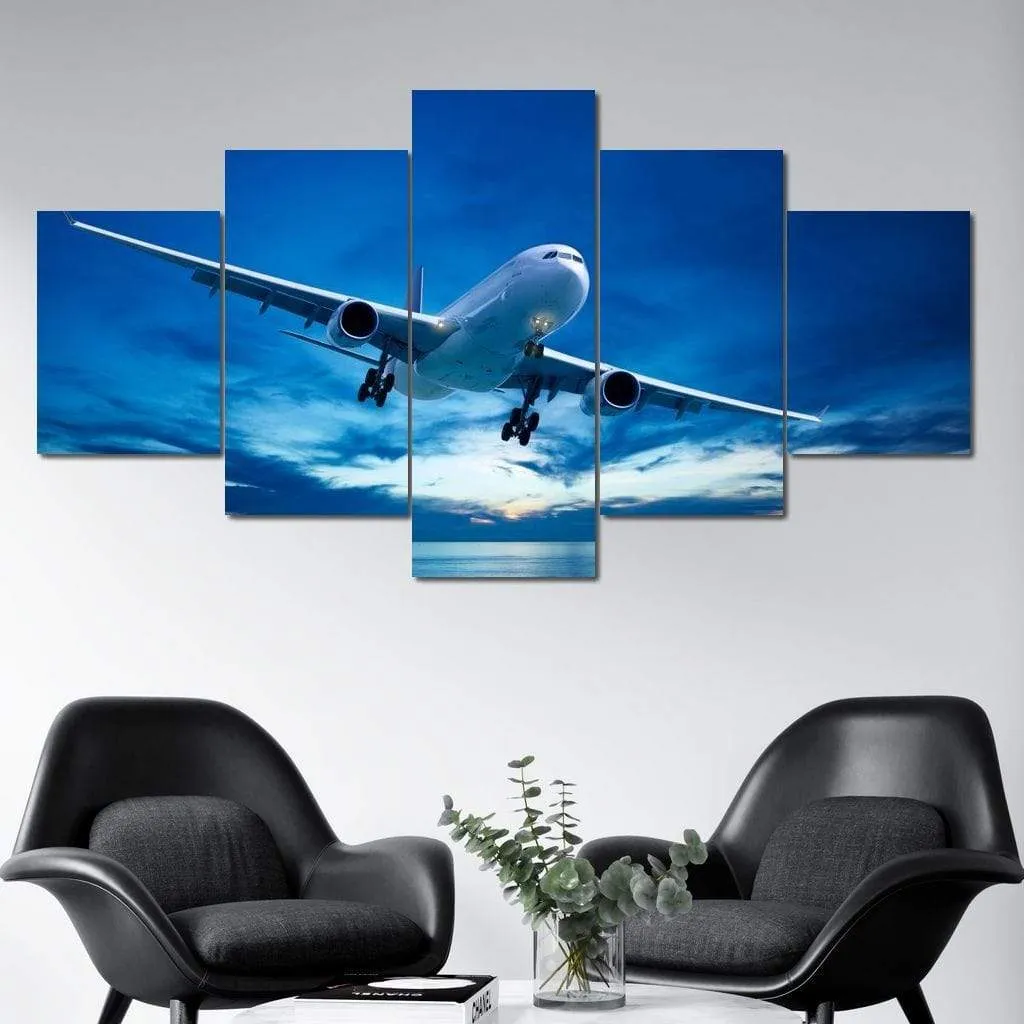 Airplane Over The Sea