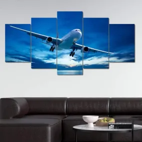 Airplane Over The Sea