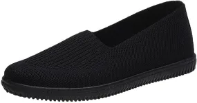 APUM Women's Flat Shoes - Solid Color Comfortable Classic Cute Fashion Skate Shoe Slip-on Breathable Casual flat sandals