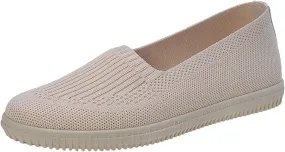 APUM Women's Flat Shoes - Solid Color Comfortable Classic Cute Fashion Skate Shoe Slip-on Breathable Casual flat sandals