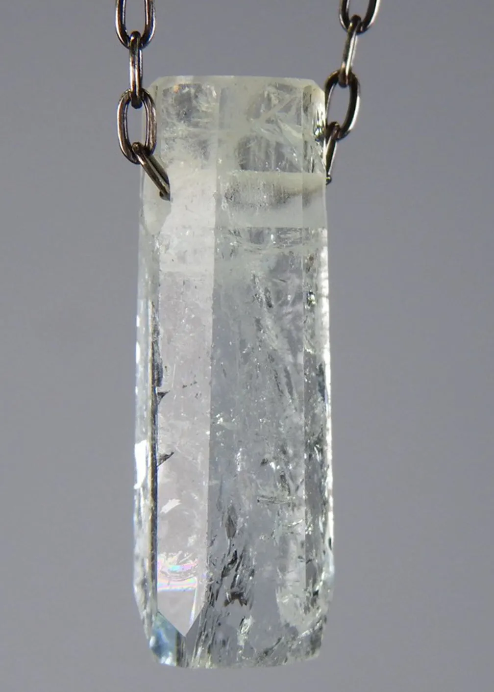 Aquamarine Crystal Necklace