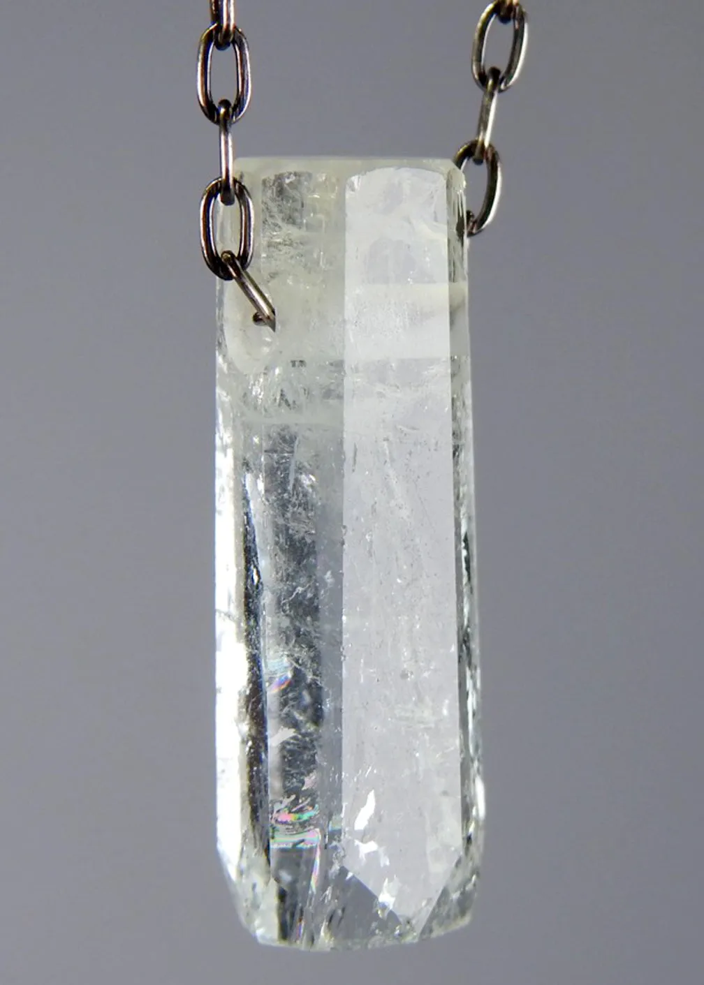 Aquamarine Crystal Necklace