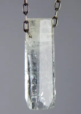 Aquamarine Crystal Necklace