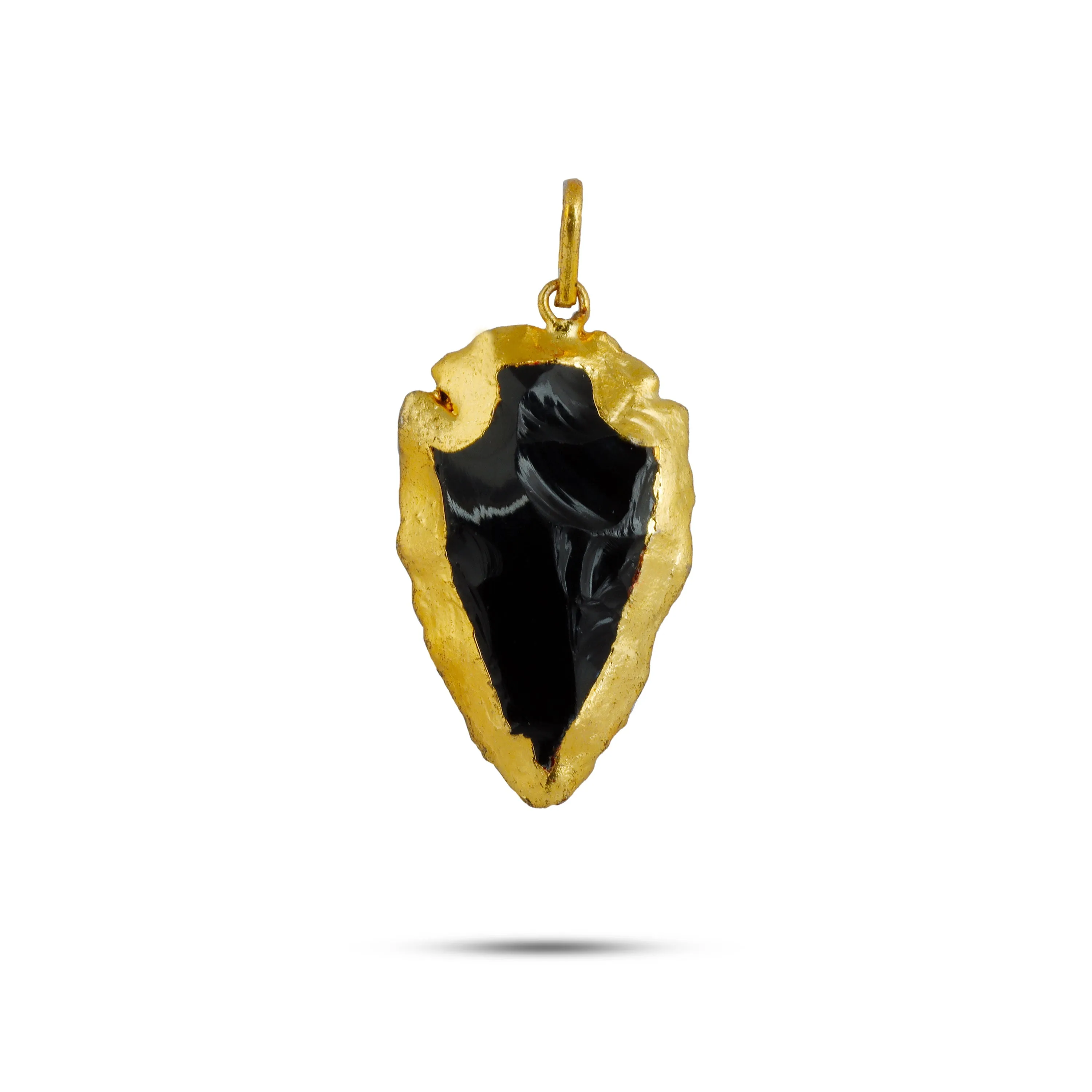 Arrowhead Pendant - Black Obsidian | Dollar/ Locket/ Jewellery for Men & Women/ Assorted Colour