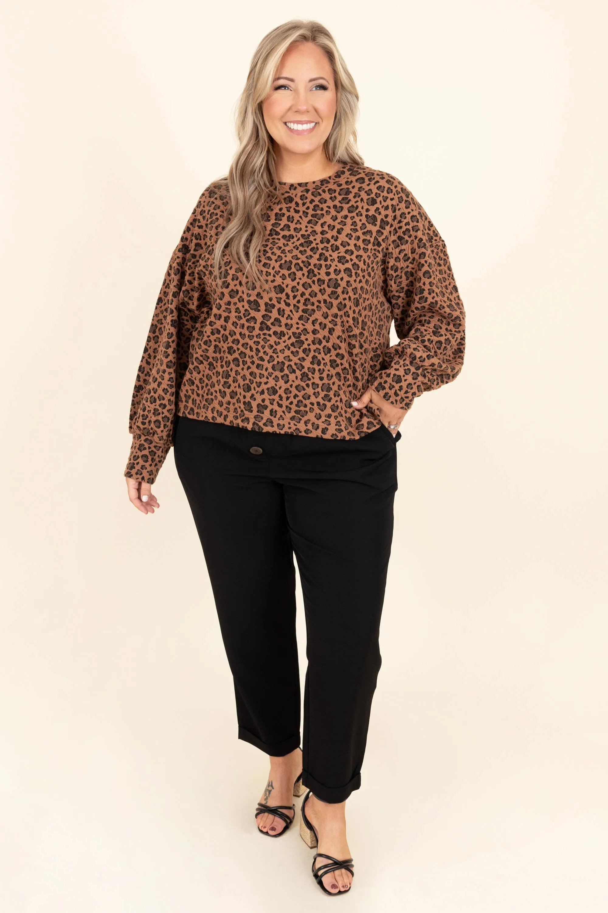 Behind The Spots Sweater, Camel