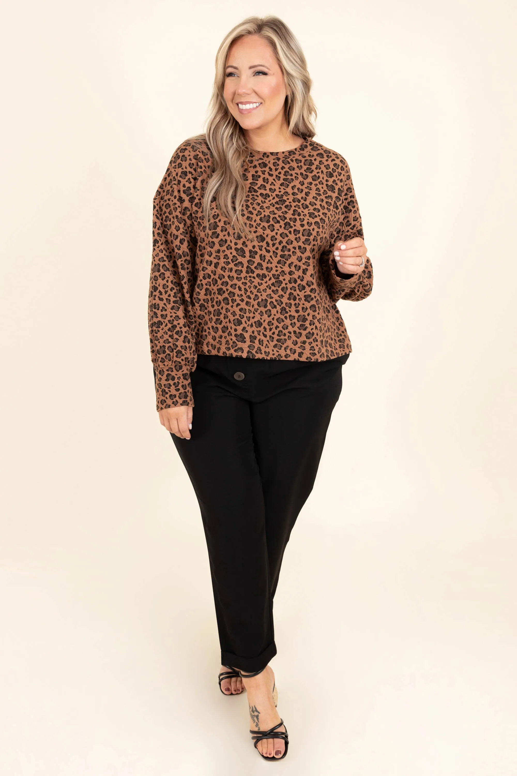 Behind The Spots Sweater, Camel