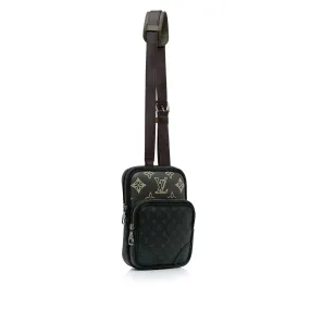 Black Louis Vuitton Monogram Eclipse Amazone Patchwork Sling Bag