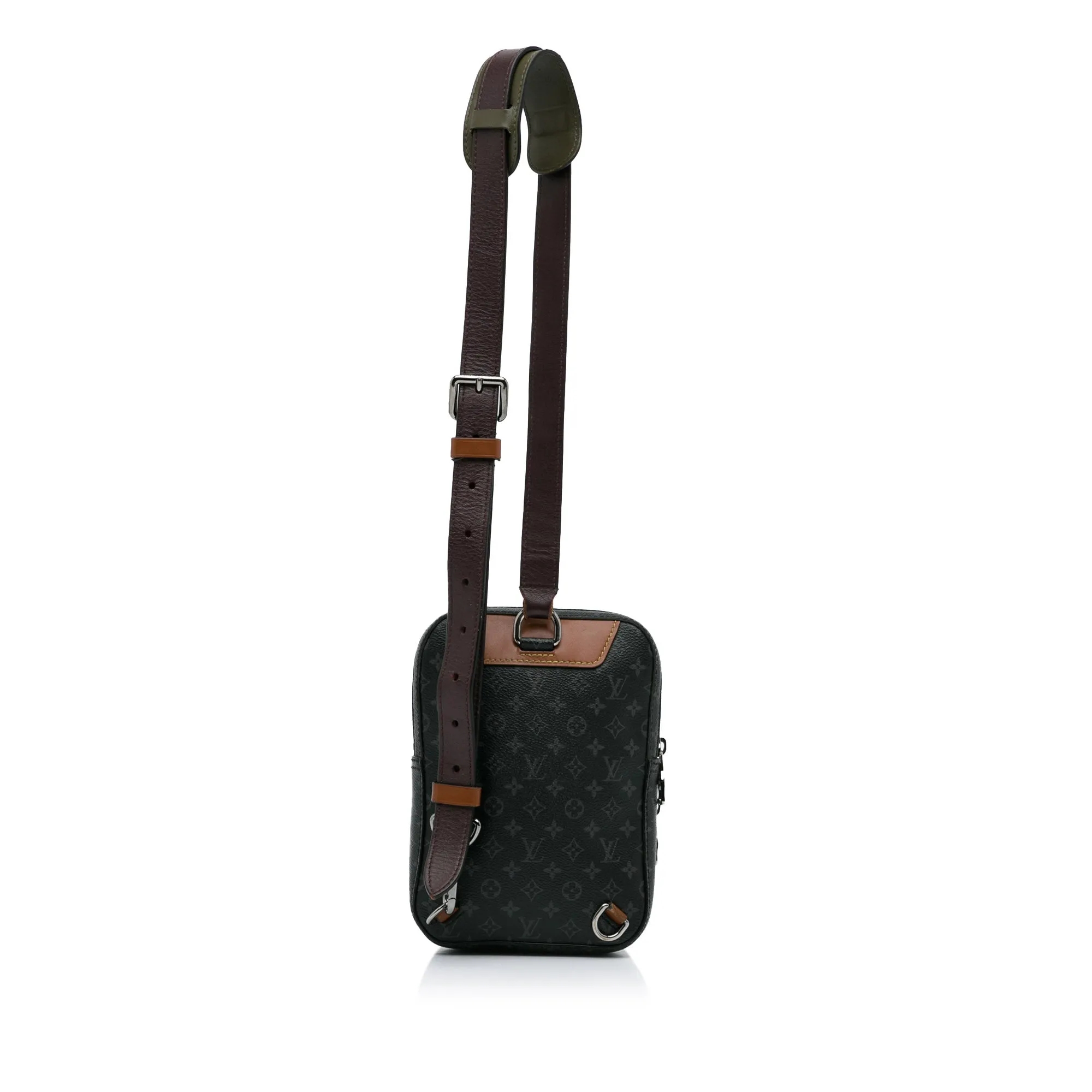 Black Louis Vuitton Monogram Eclipse Amazone Patchwork Sling Bag