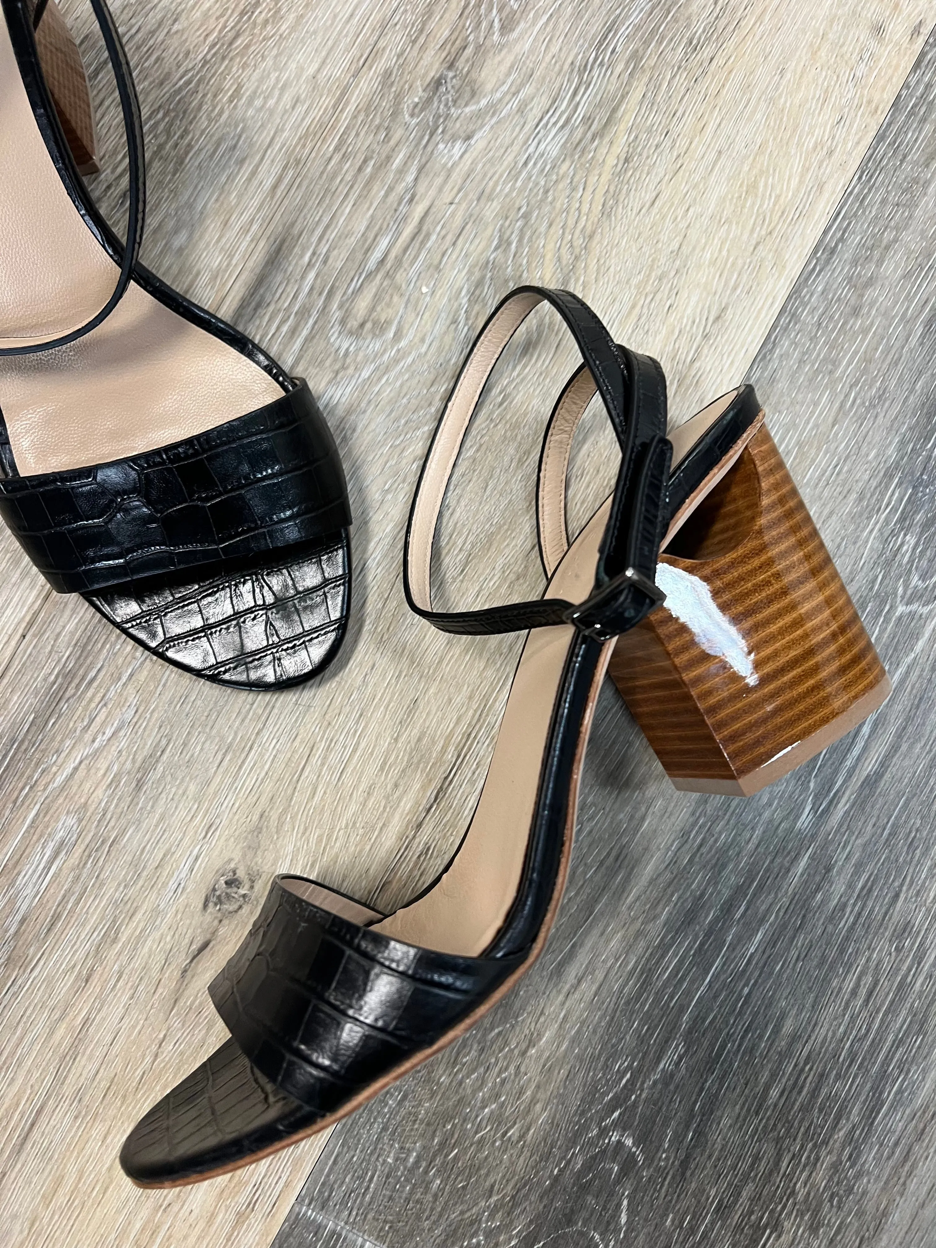 Black Shoes Heels Block M.Gemi , Size 9