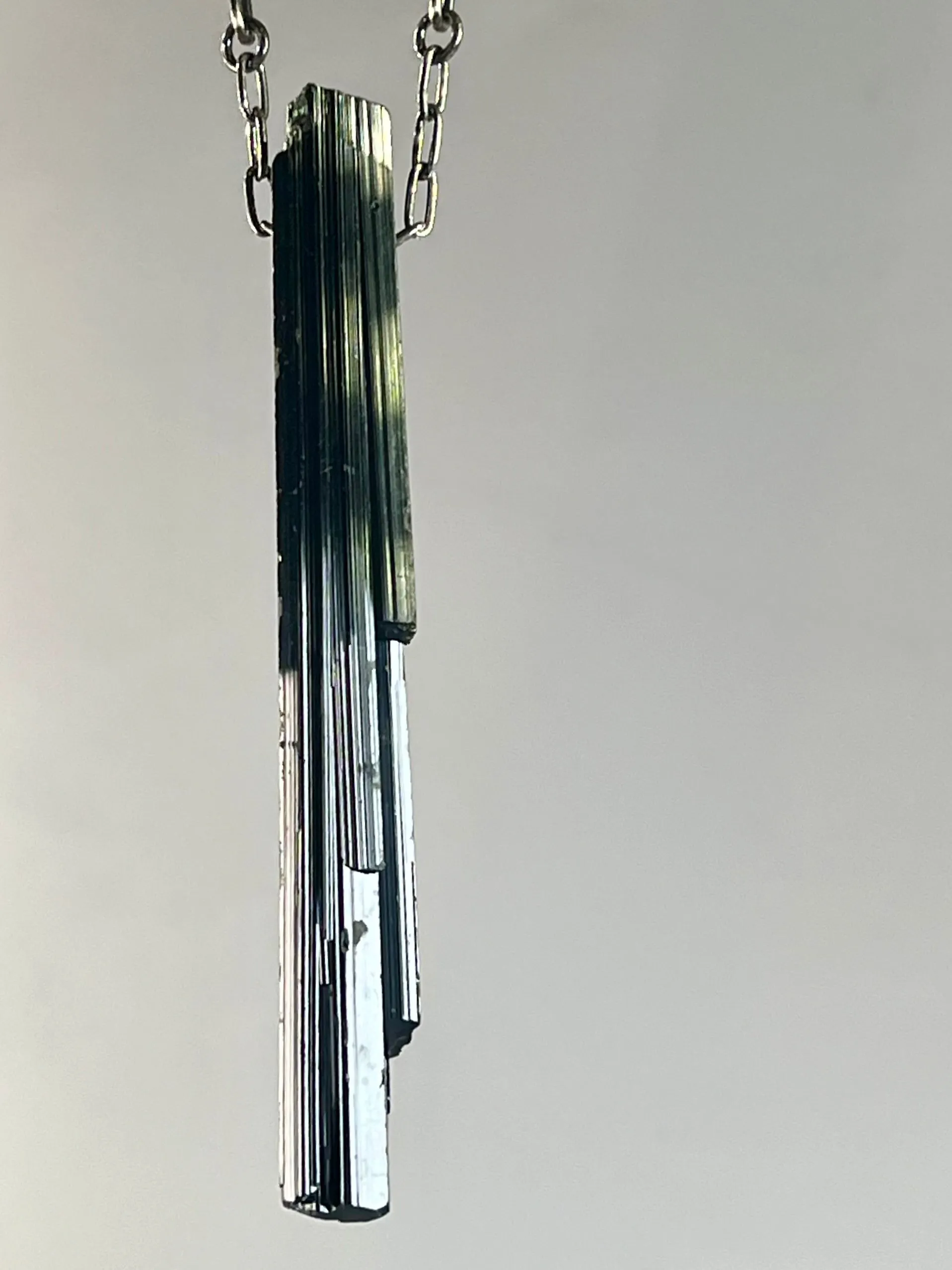 Black Tourmaline Crystal Necklace