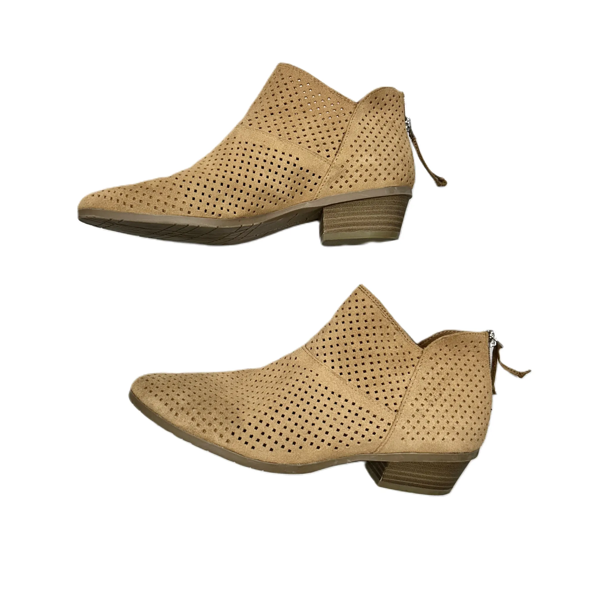 Boots Ankle Heels By Kenneth Cole Reaction In Tan, Size: 9