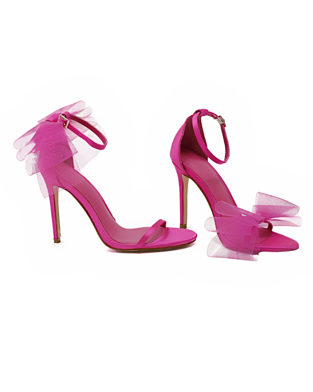 Camila Mesh Bow Stiletto Heel