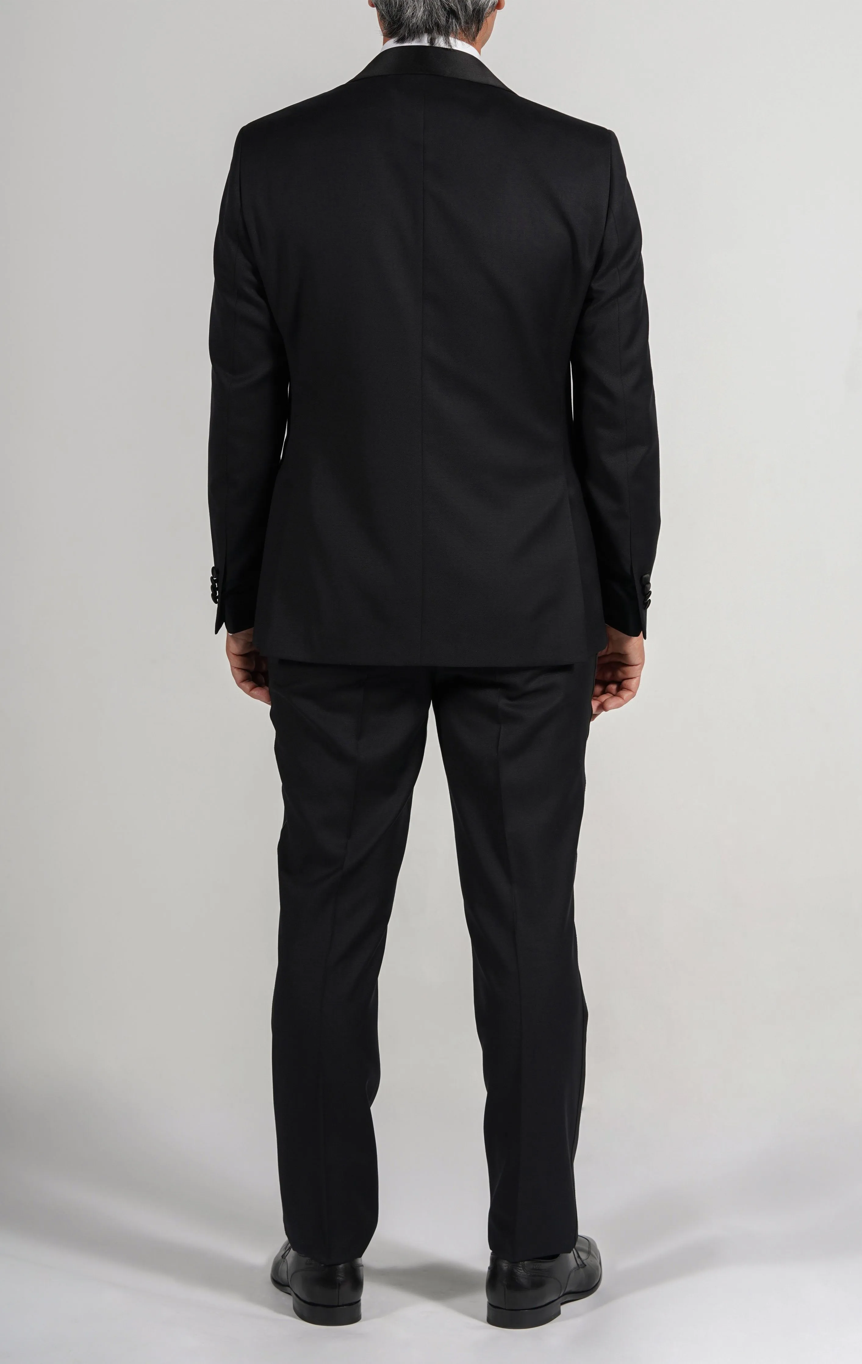 Cosiani Black Shawl Lapel Wool Cashmere Tuxedo