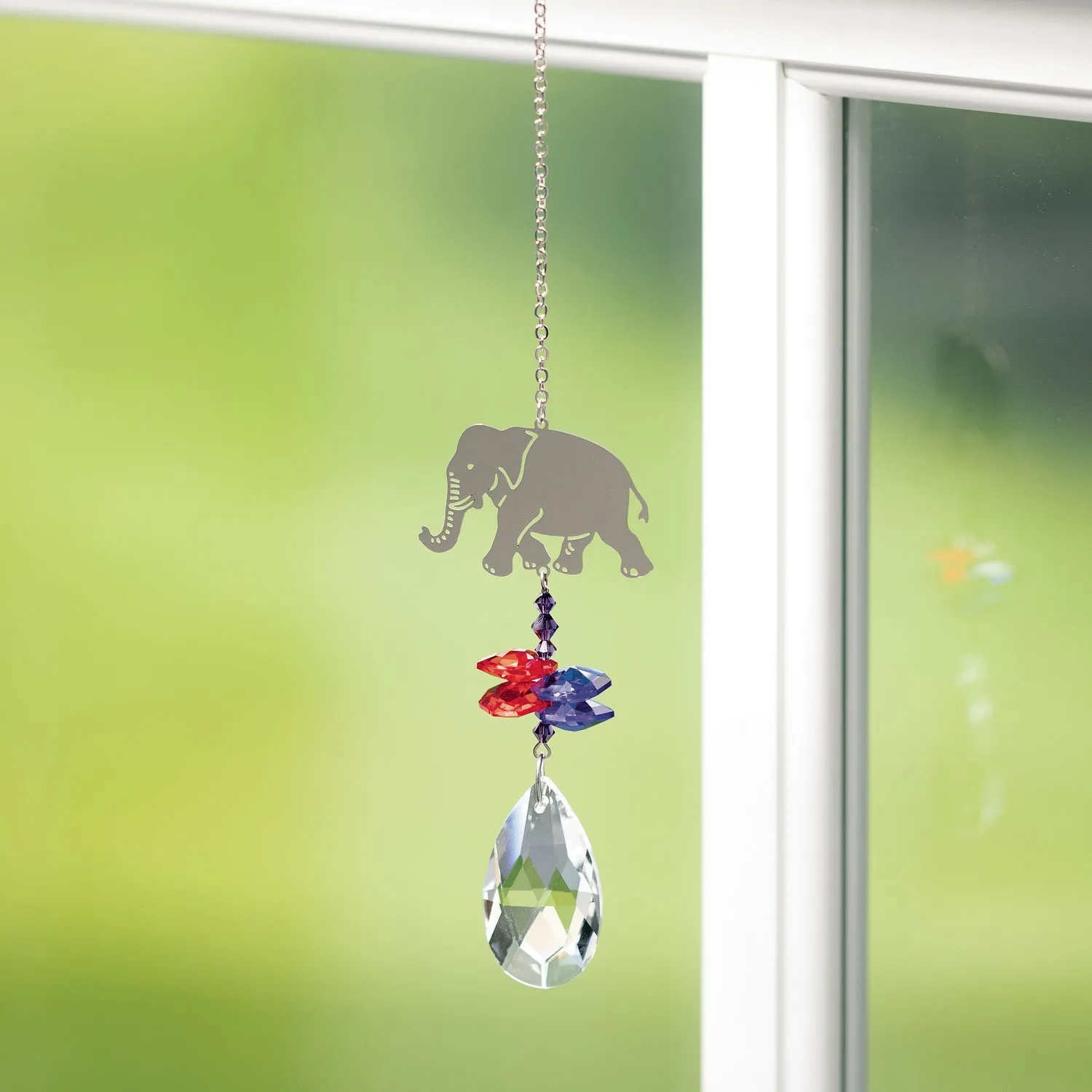Crystal Fantasy Suncatcher - Elephant