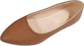 CsgrFagr Casual Women's Non Slip Solid Color Slip On Artificial Leather Breathable Work Single Shoes Fashion Boots Casual Shoes for Boys (Brown, 6)