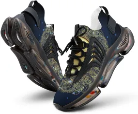 Diwali Om Symbol with Mandala Walking Shoes for Men Lightweight Tennis Fashion Elastic Sports Shoes Cushion Basketball Shoes