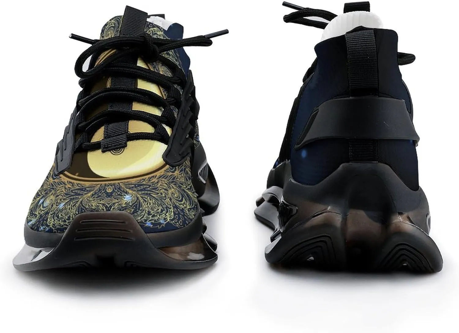 Diwali Om Symbol with Mandala Walking Shoes for Men Lightweight Tennis Fashion Elastic Sports Shoes Cushion Basketball Shoes