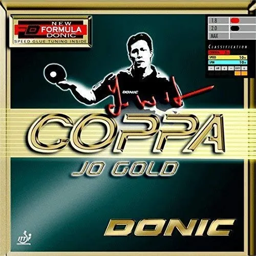 DONIC Coppa Jo Gold Table Tennis Rubber (RED)