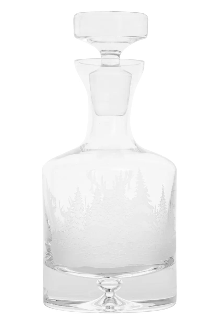 Evergreen Crystal Whitetail Decanter