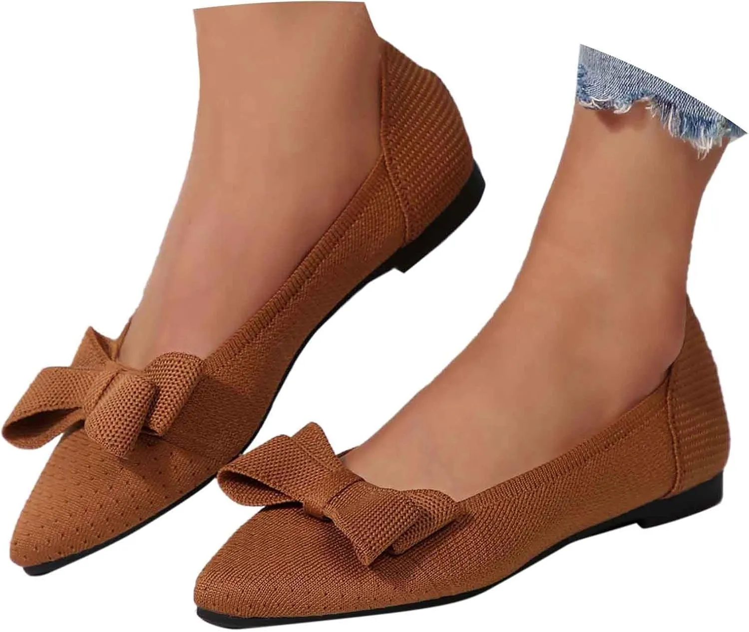 Fashion New Women's Casual Flats Shoes, Simple Solid Color, Flat Bottom, Comfortable, Lightweight and Anti-Slip to Wear