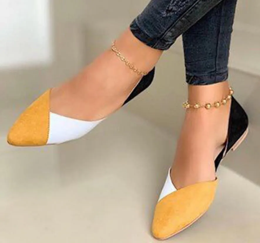 Flat shoes women color single shoes