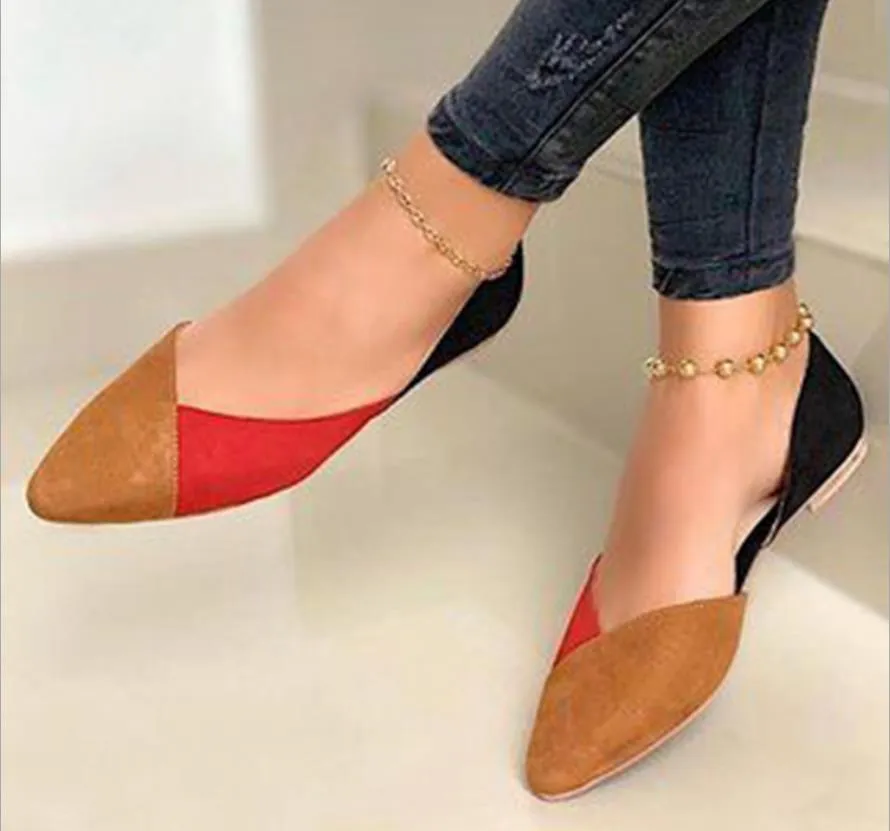 Flat shoes women color single shoes