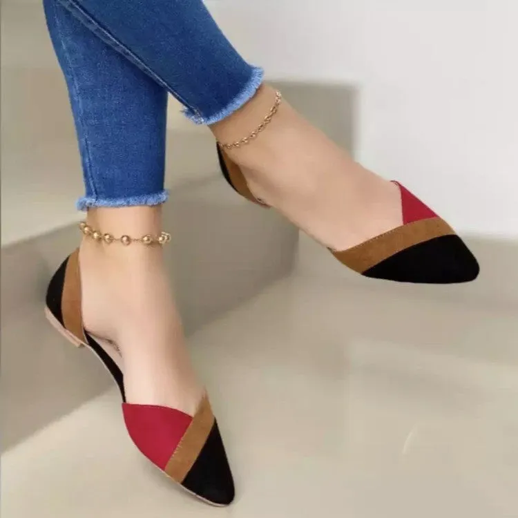 Flat shoes women color single shoes