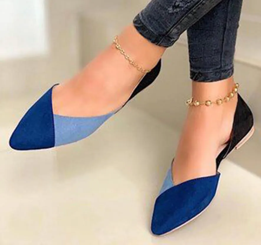 Flat shoes women color single shoes