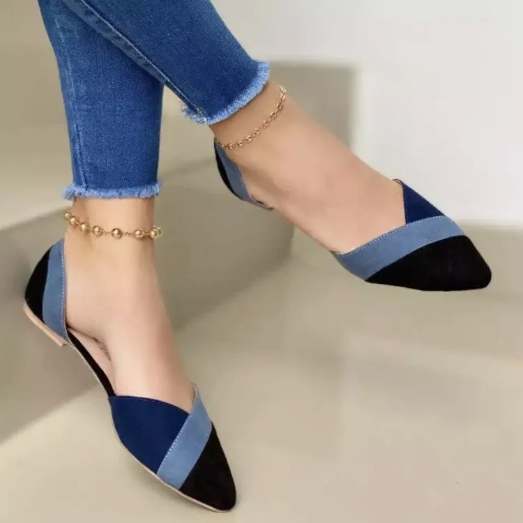 Flat shoes women color single shoes