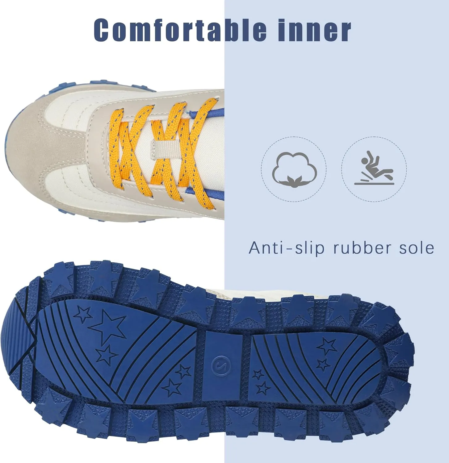 HOMEHOT Unisex-Child Sneaker Gilrs Boys Running Shoes Lace-up (Toddler,Big Kids, Little Kids)