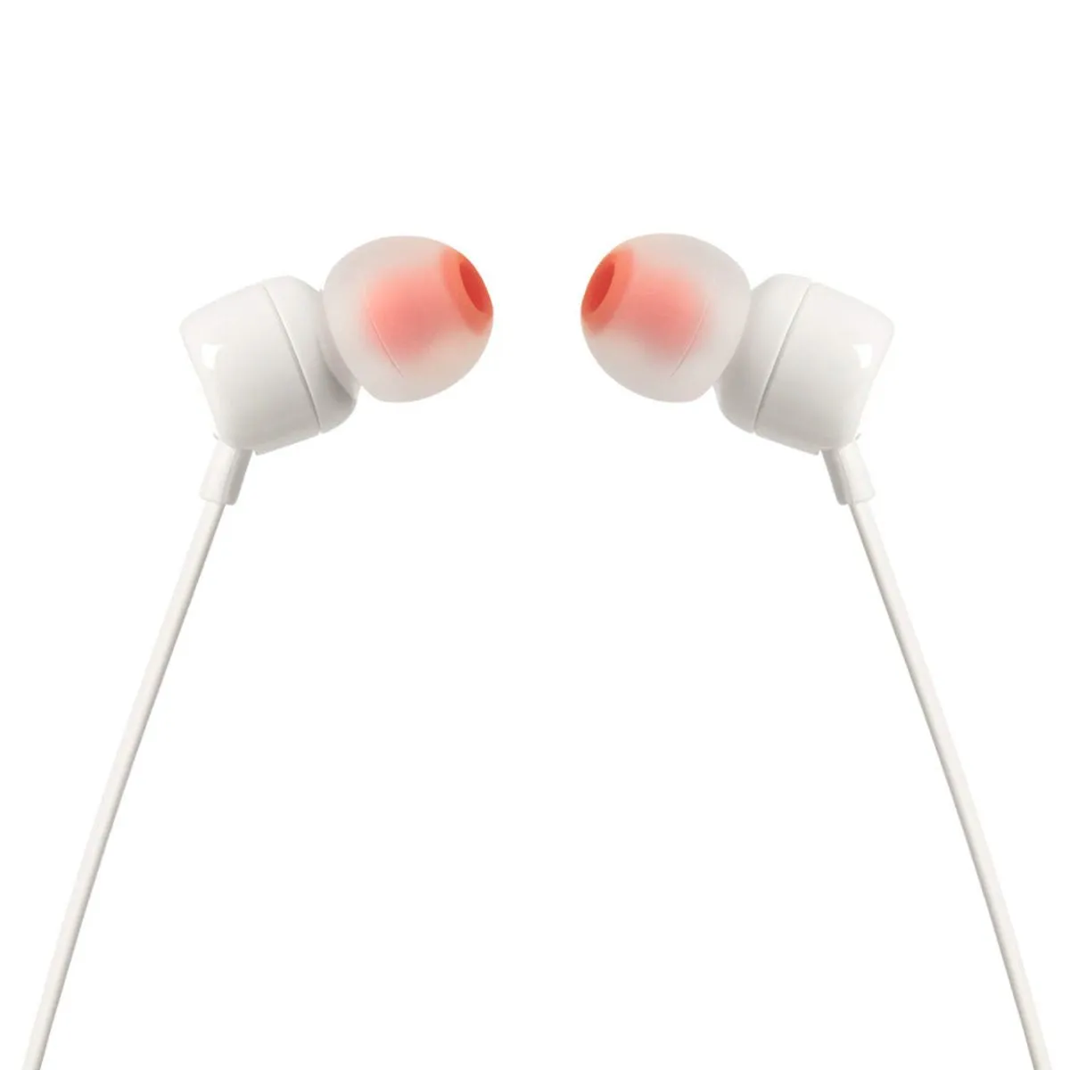 JBL IN-EAR Headphone and Mic Wired White T110WHT