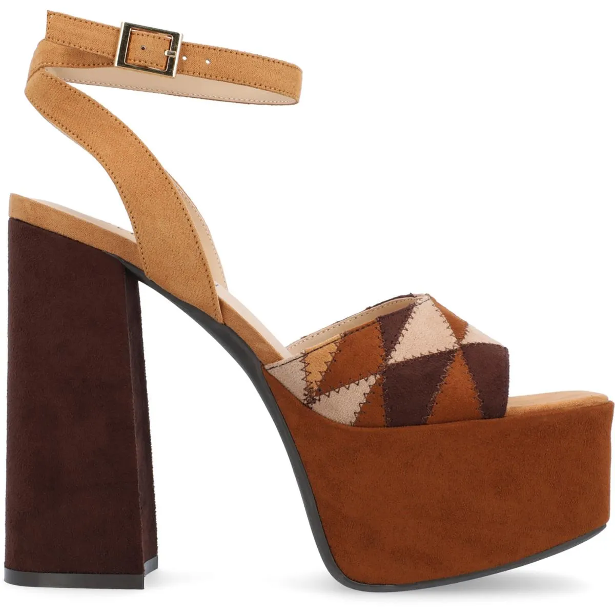 Journee Collection Womens Asherby Denim Platform Sandals