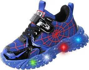 Kids Boys Light Up Trainers LED Shoes Walking Sneakers Toddler Shoes Fashion Flashing Athletic Running Shoe