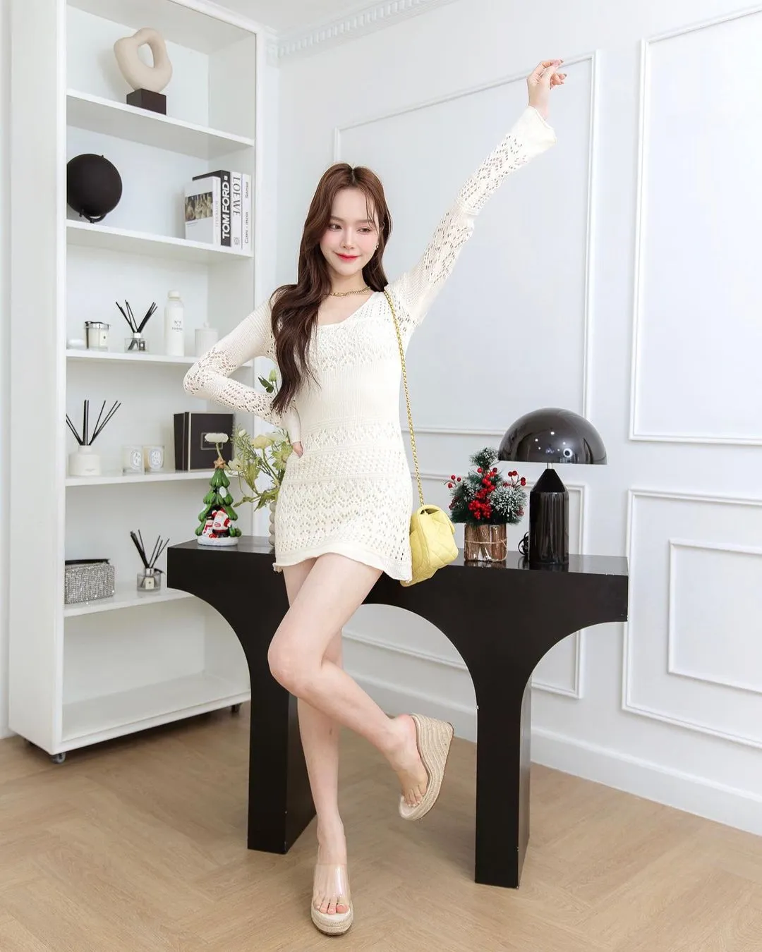 Lace Knit Minidress