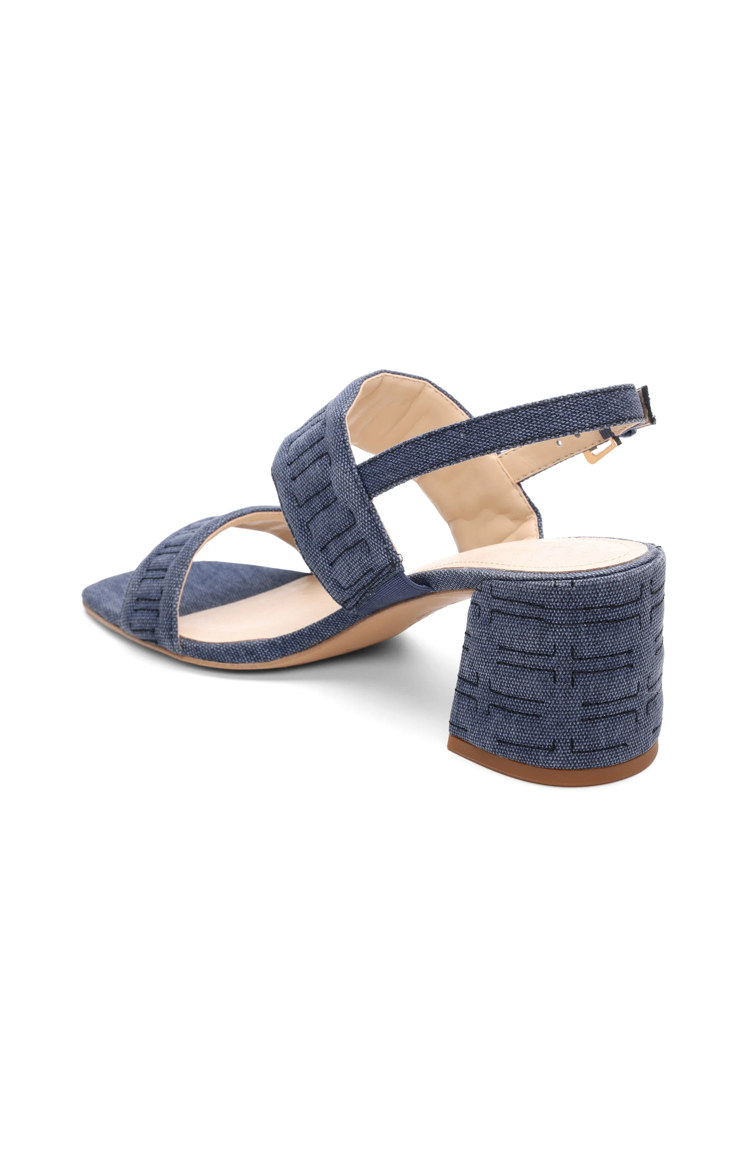LAKEWOOD LOGO STITCH SLINGBACK WITH BLOCK HEEL