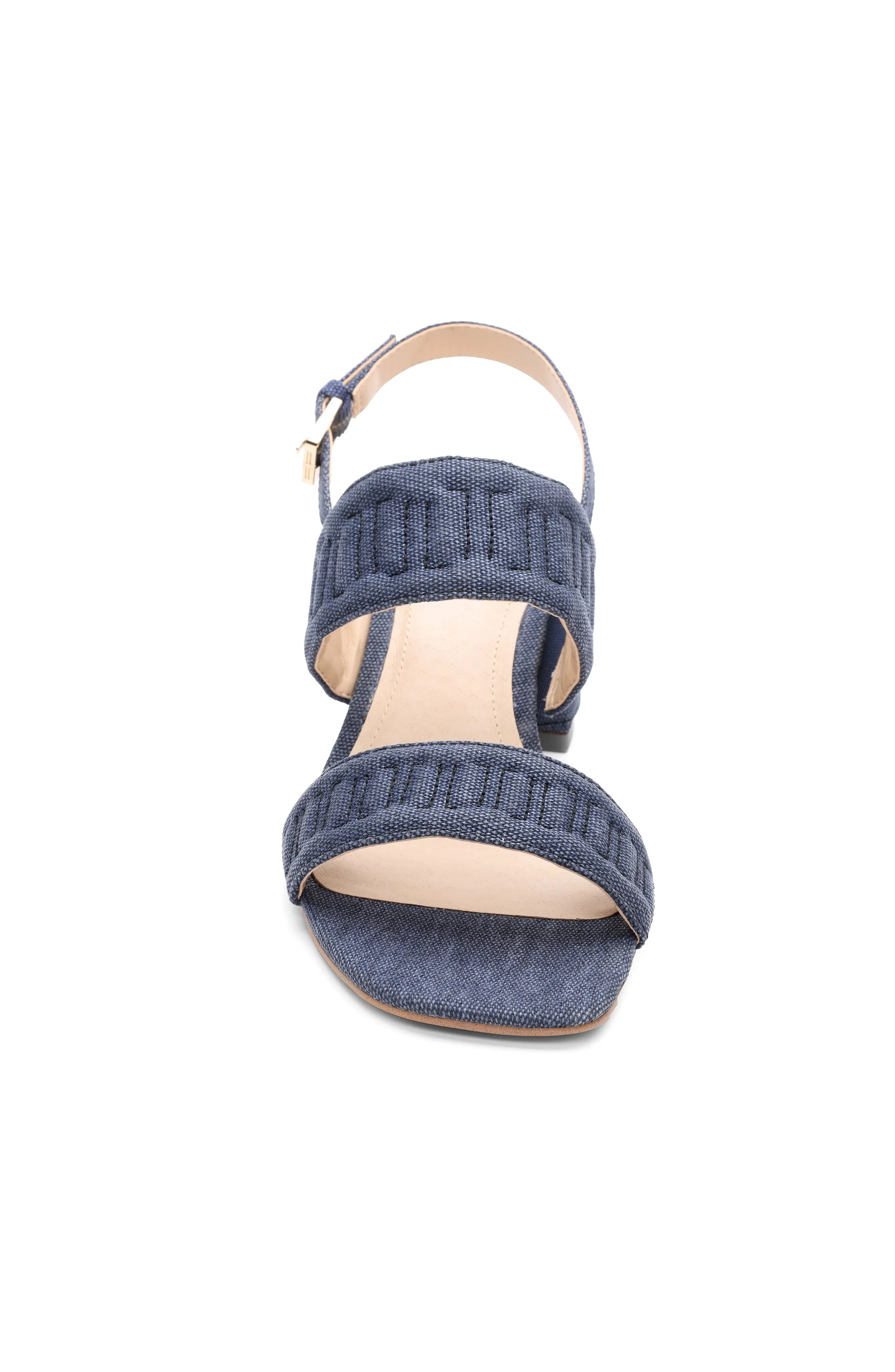 LAKEWOOD LOGO STITCH SLINGBACK WITH BLOCK HEEL