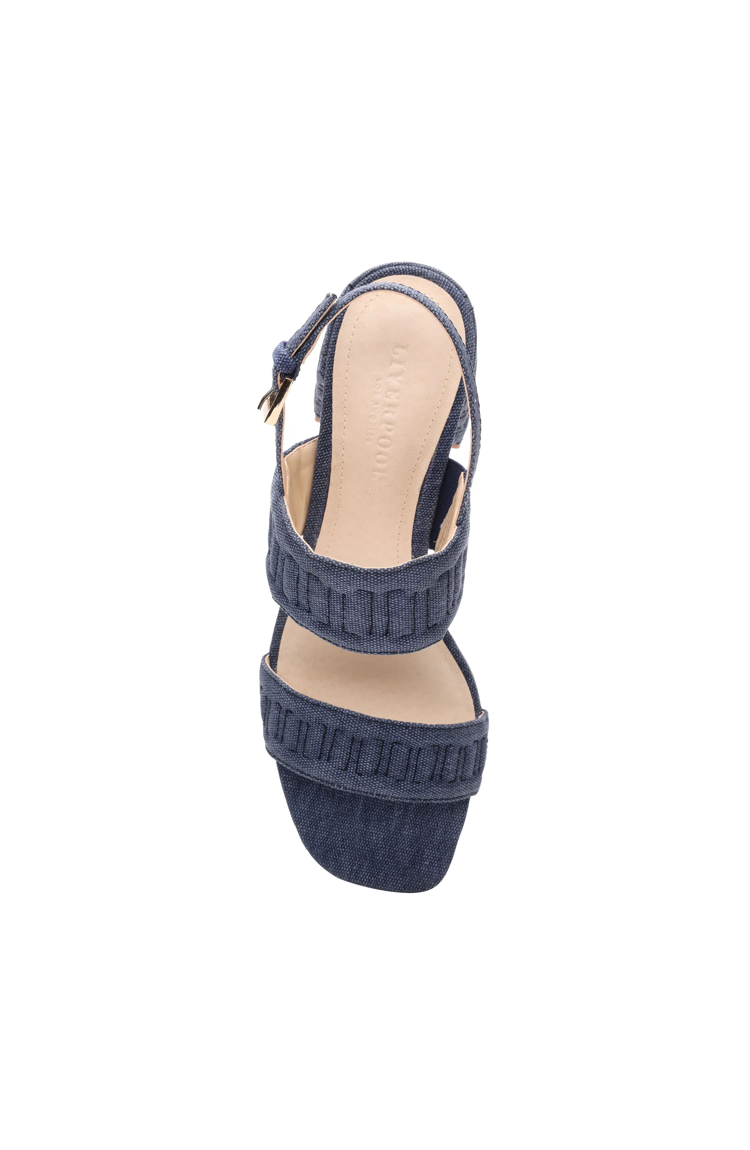 LAKEWOOD LOGO STITCH SLINGBACK WITH BLOCK HEEL