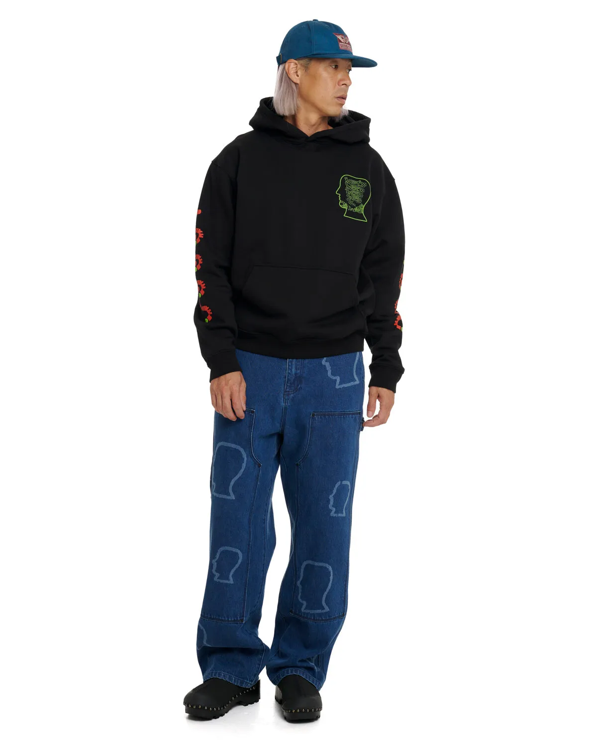 Logohead Denim Double Knee Utility Pant - Indigo