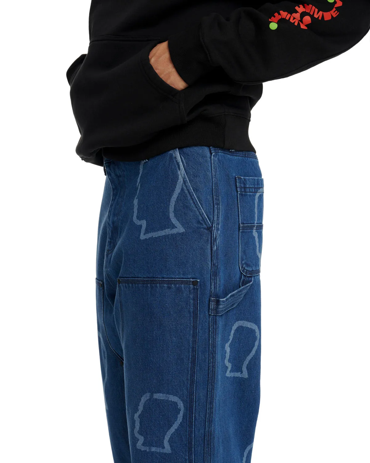 Logohead Denim Double Knee Utility Pant - Indigo