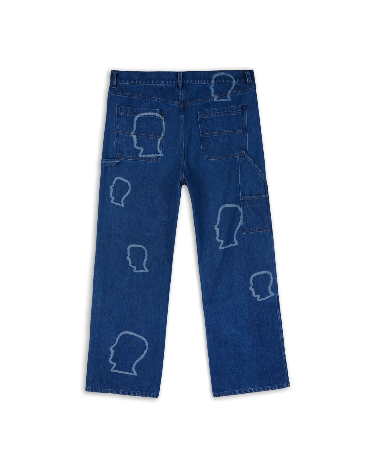 Logohead Denim Double Knee Utility Pant - Indigo