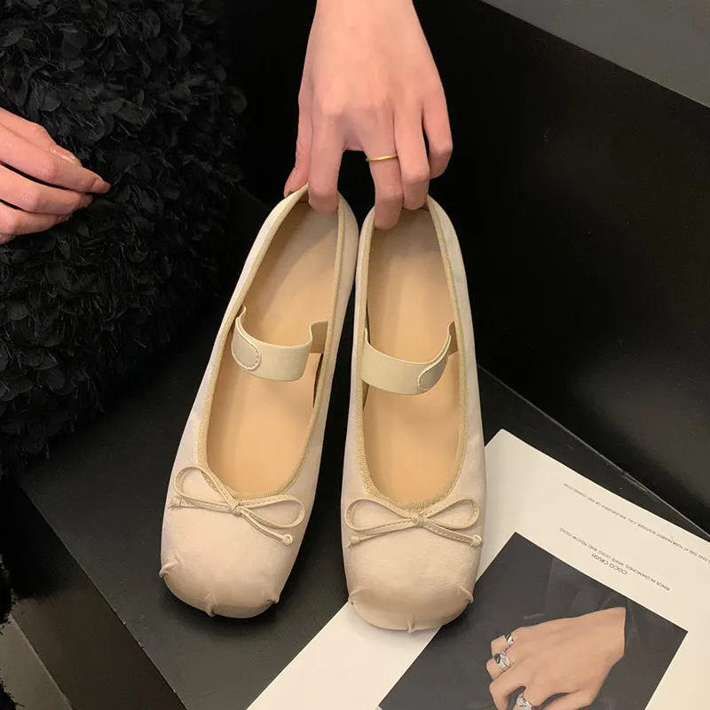 Mariposa-200 Lace Up Ballet Flat Shoes