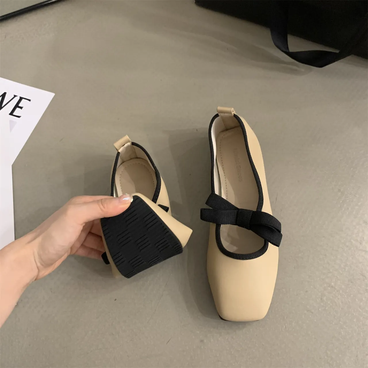 Mariposa-201 Lace Up Ballet Flat Shoes